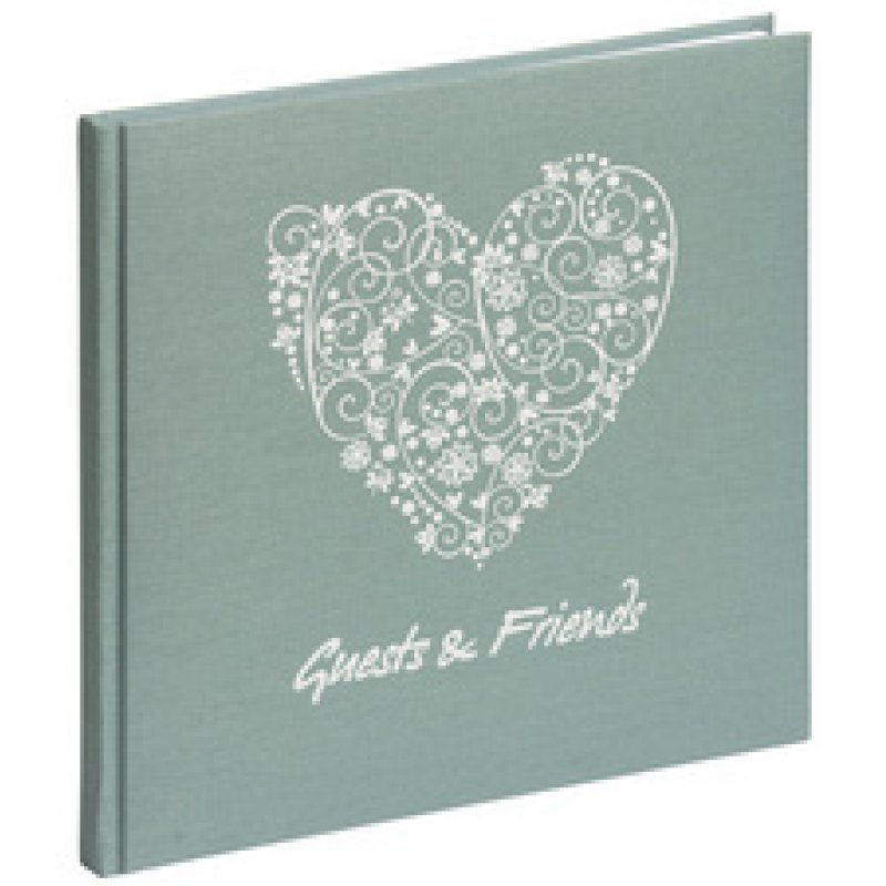 PAGNA Gästebuch "Guests & Friends", 144 Seiten, rosé