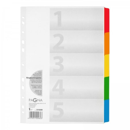 Pagna 31000-08 intercalaire Carton, Polypropylène (PP) Blanc 40 pièce(s)