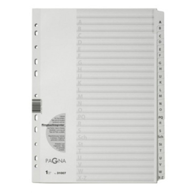 Pagna 31007-08 divider Cardboard, Polypropylene (PP) White