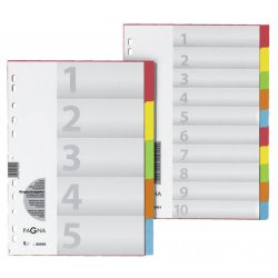Pagna 32006-20 tab index Numeric tab index Cardboard Multicolour