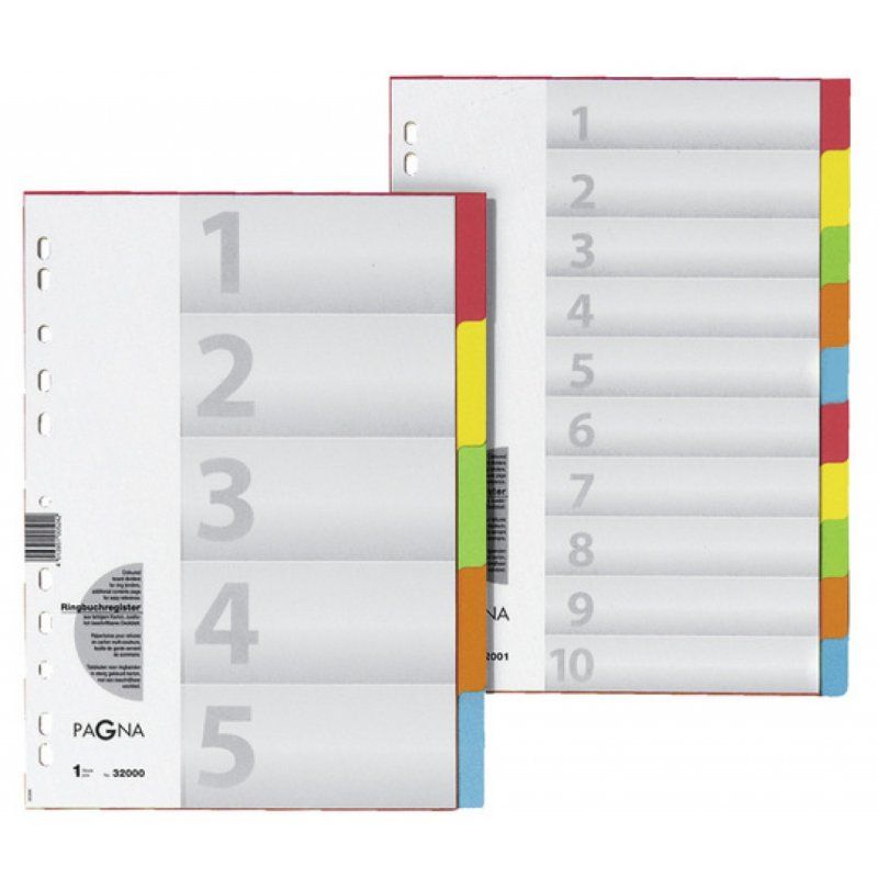 Pagna 32006-20 tab index Numeric tab index Cardboard Multicolour