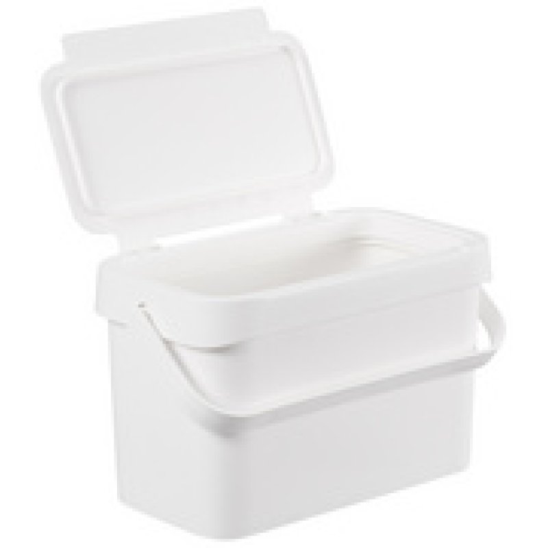 smartstore Poubelle bio "Collect Biowaste", 5 L, blanc