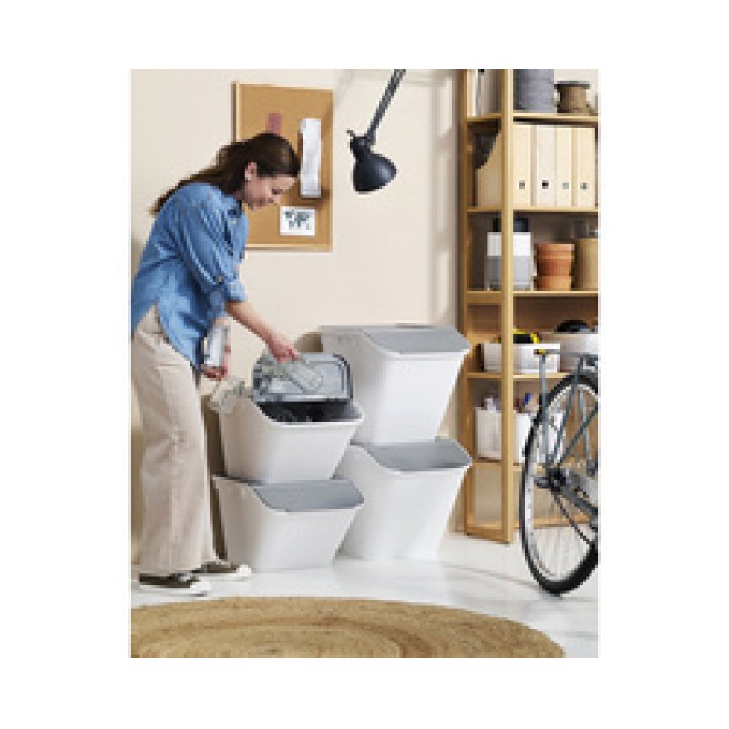 smartstore Bac de rangement/recyclage Stack-it L, 51 L