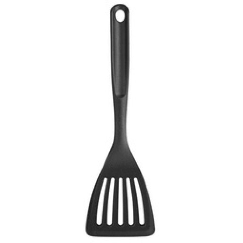 GastroMax Spatule, avec fentes, noir