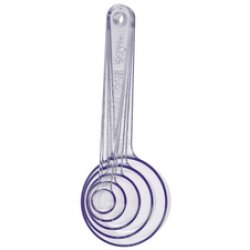 GastroMax Cuillère doseuse, plastique, set de 5