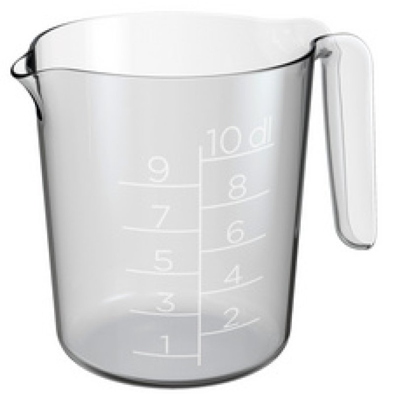 GastroMax Bol mesureur, 1,0 litre, transparent