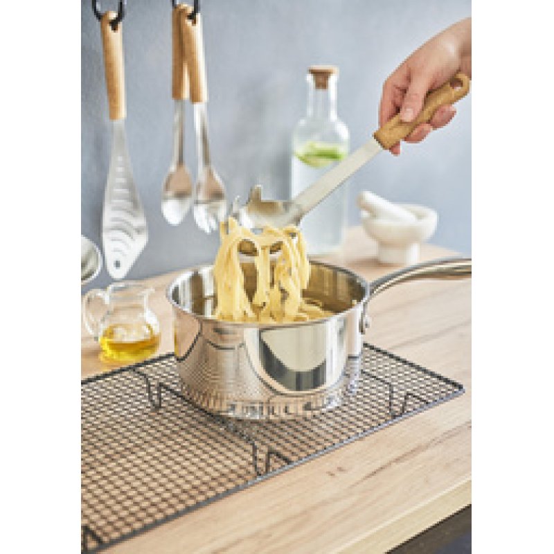 GastroMax Cuillère à spaghetti BIO, manche effet bois