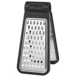 GastroMax Râpe pliante, 2 faces, acier inoxydable / noir