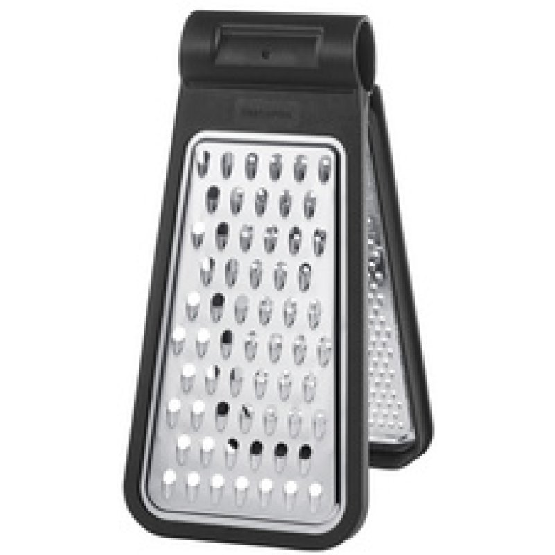 GastroMax Râpe pliante, 2 faces, acier inoxydable / noir