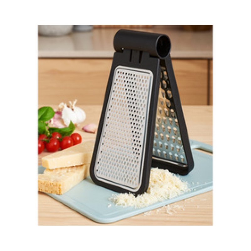 GastroMax Râpe pliante, 2 faces, acier inoxydable / noir