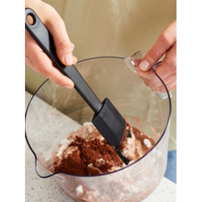 Gastro Max Spatule à pâtisserie en silicone, (L)55 mm, noir