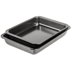 GastroMax Set de plats à four, en acier carbone, noir