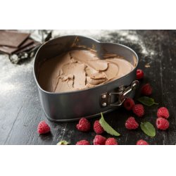 GastroMax Moule à manqué coeur, en acier carbone, gris