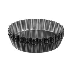 GastroMax Moule à tartelette, en acier au carbone, gris