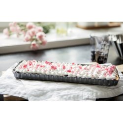 GastroMax Moule à tarte, carré, en acier au carbone, gris