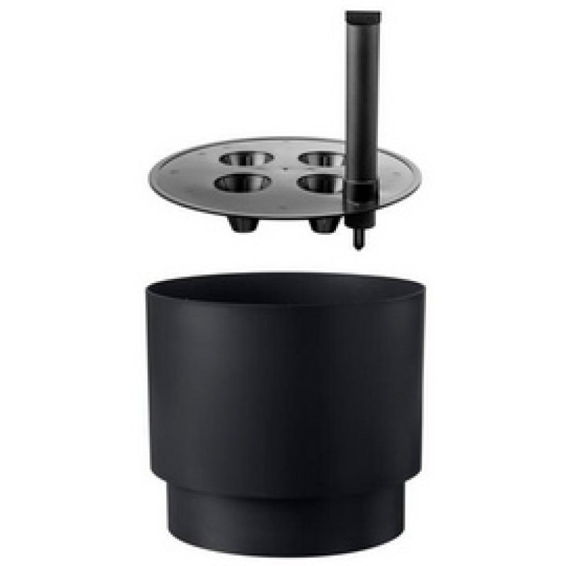 orthex Pot de fleurs PAULINA, diamètre : 400 mm, gris béton