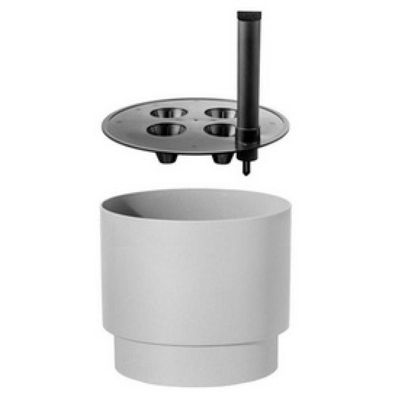 orthex Pot de fleurs PAULINA, diamètre : 400 mm, gris béton