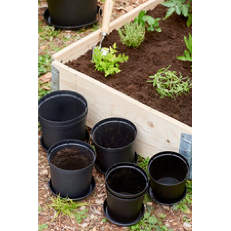orthex Pot de fleurs CULTIVATE, diamètre: 240 mm, noir