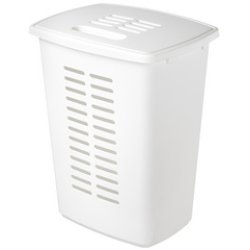 orthex Panier à linge avec couvercle, 60 litres, gris foncé