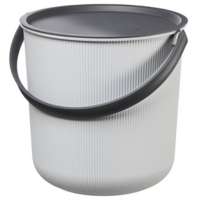 Plast team Seau de rangement AKITA, 10 litres, gris nuage