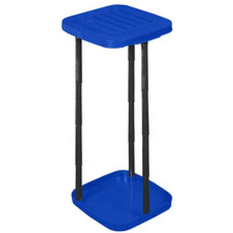 Plast team Support à sac poubelle ECO, avec couvercle, noir