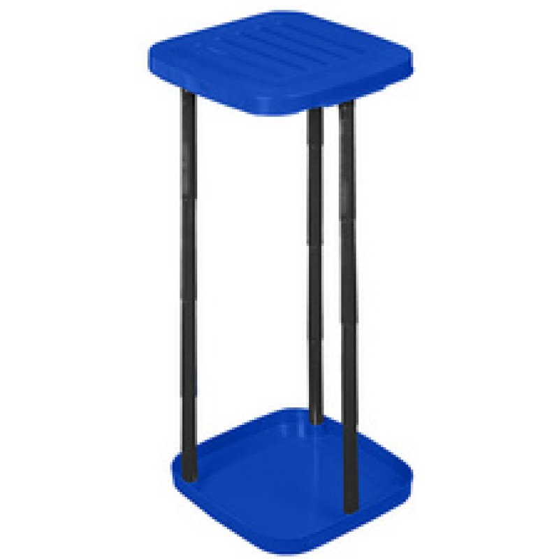 Plast team Support à sac poubelle ECO, avec couvercle, bleu