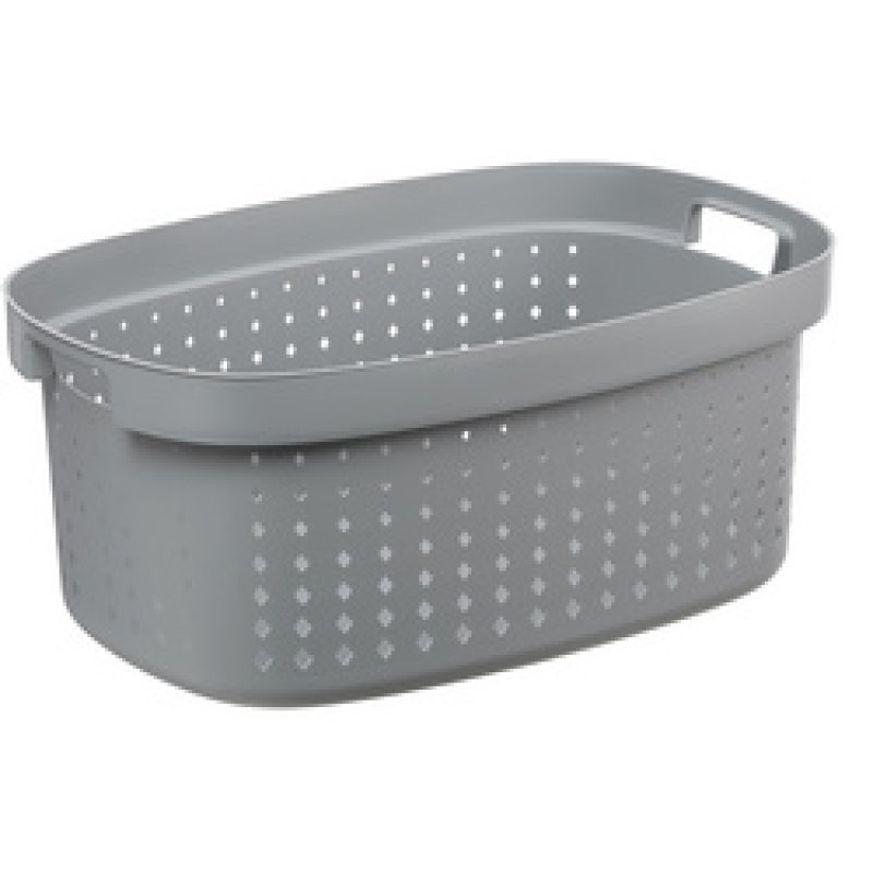 plast team Corbeille à linge SEOUL, 41,9 litres, blanc