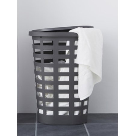 plast team Panier à linge BOSTON, 54 litres, ovale, blanc