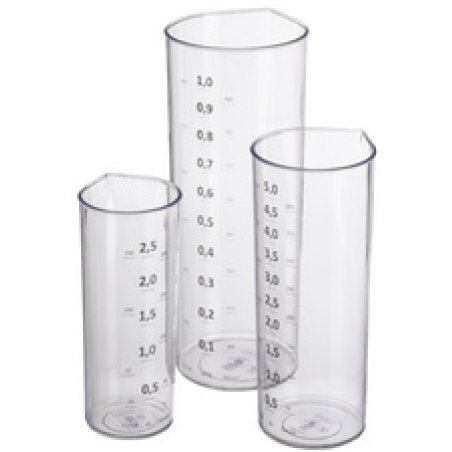 plast team Verre mesureur, set de 3, transparent