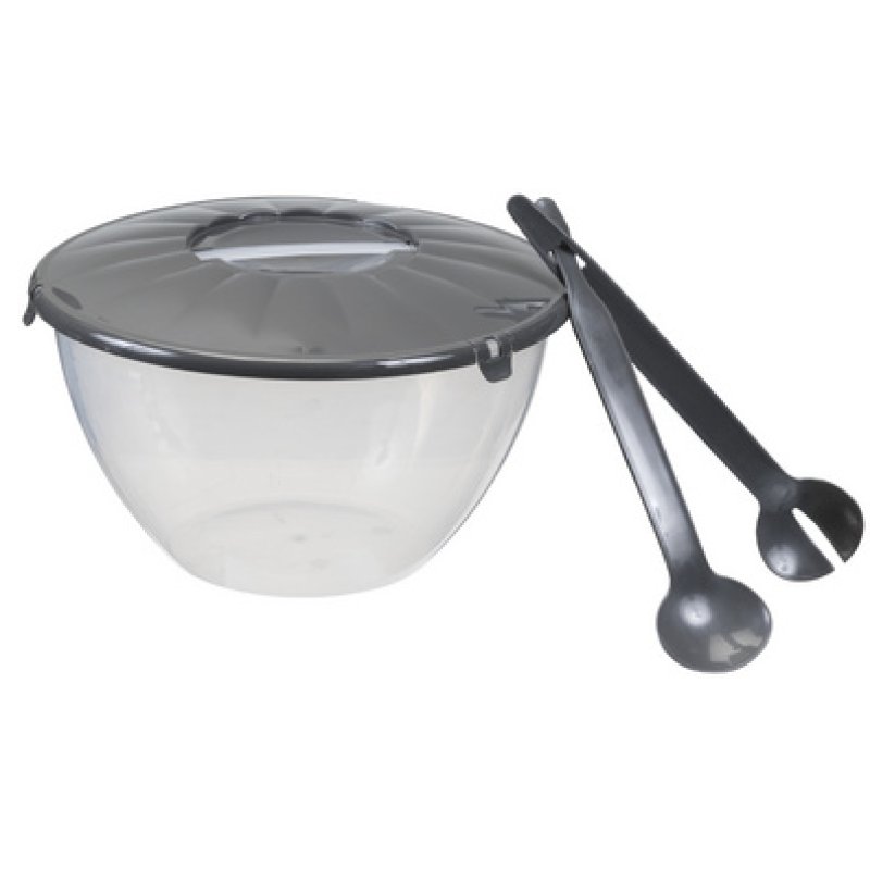 plast team Saladier avec couverts à salade, 7,0 litres