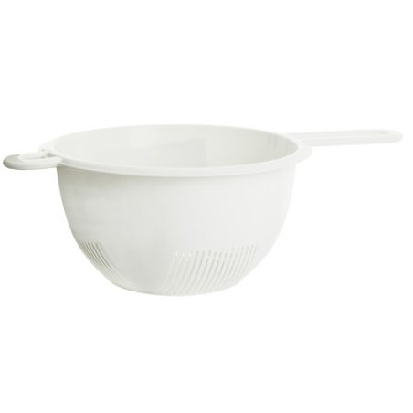 plast team Passoire, rond, avec poignée, blanc
