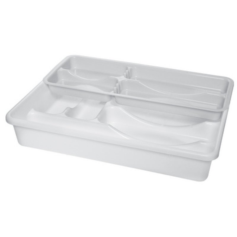 plast team Range-couverts "Double", blanc