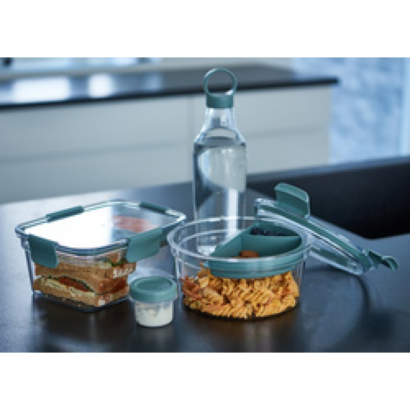 plast team Boîte repas Lyon To-Go, PP/tritan, 1,4 L, gris