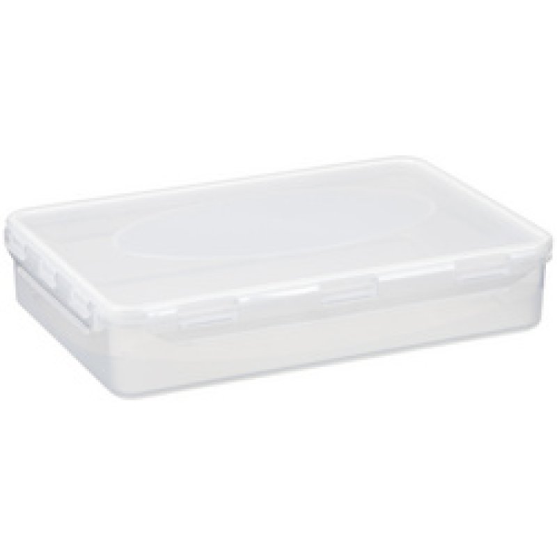 Plast team Boîte de conservation Airtight, 2,0 litres, blanc