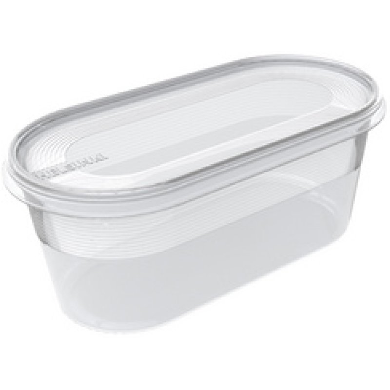 Plast team Boîte de congélation Helsinki, 0,4 litre, ovale