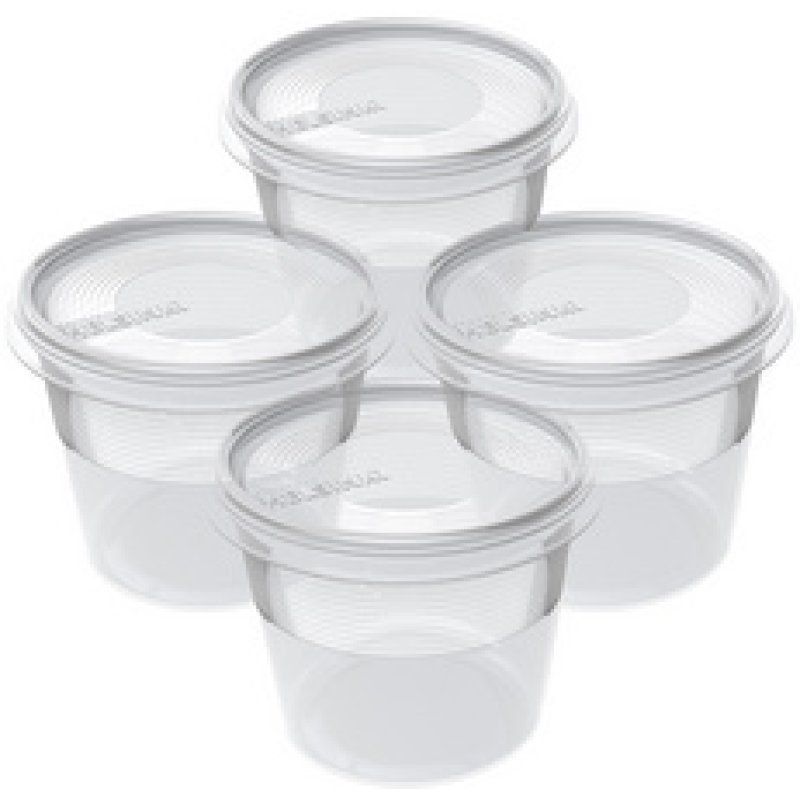 plast team Set de 4 boîtes de congélation Helsinki, 0,3 L