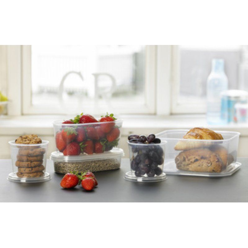 plast team Set de 4 boîtes de congélation Helsinki, 0,3 L