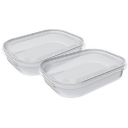 plast team Set de 2 boîtes de congélation Helsinki, 0,7 L