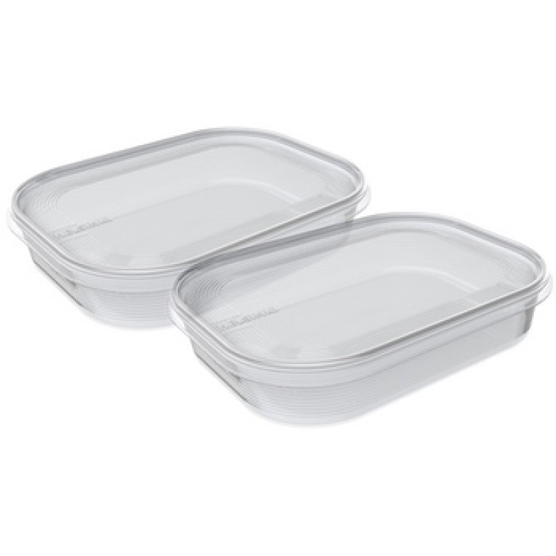 plast team Set de 2 boîtes de congélation Helsinki, 0,7 L