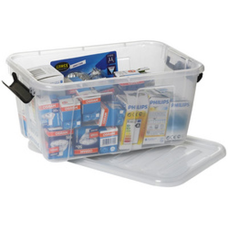 plast team Boîte de rangement HOME BOX, 8 L, transparent
