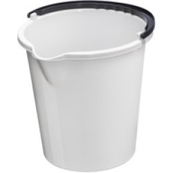plast team Seau "VANCOUVER", rond, 5 litres, noir