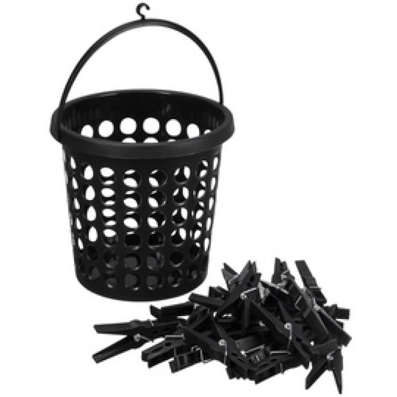 plast team Corbeille pour pinces à linge SPRINGFIELD, blanc