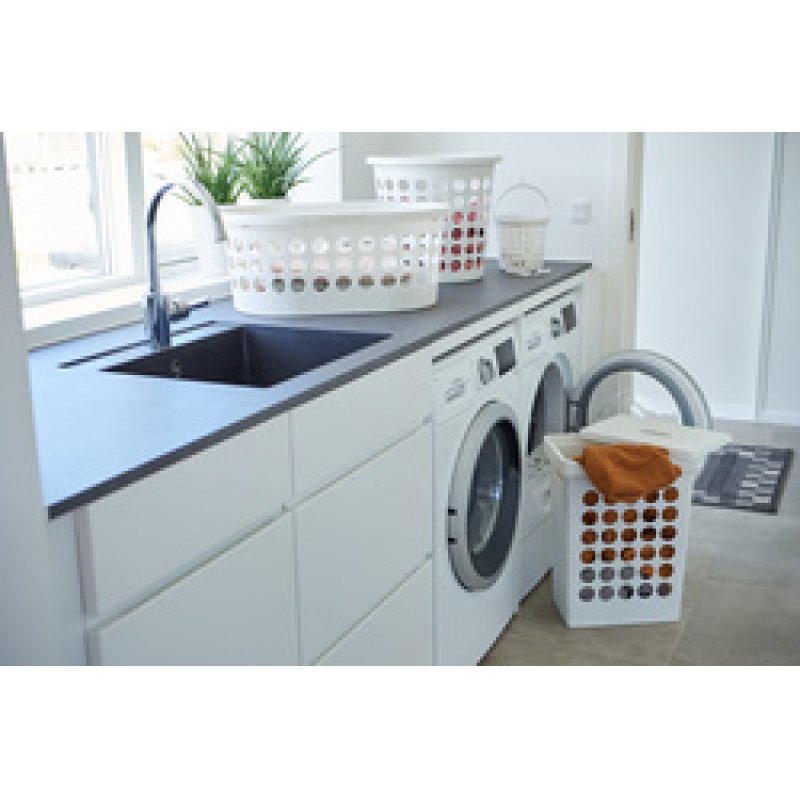 plast team Corbeille à linge SPRINGFIELD, 30 litres, noir