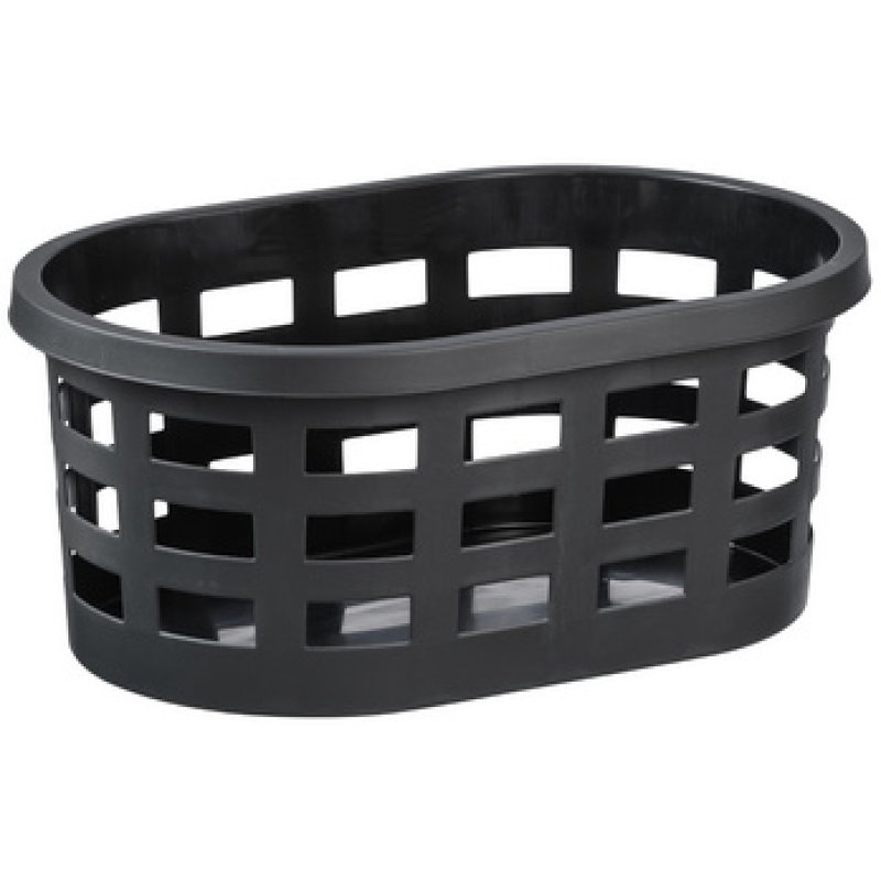 plast team Corbeille à linge BOSTON, 36,8 litres, noir