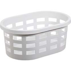 plast team Corbeille à linge BOSTON, 36,8 litres, blanc