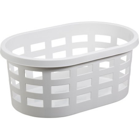 plast team Corbeille à linge BOSTON, 36,8 litres, blanc