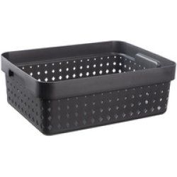 NHG Bac de rangement SEOUL BASKET M, PP, blanc
