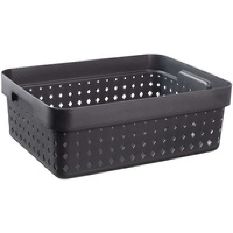 NHG Bac de rangement SEOUL BASKET M, PP, blanc