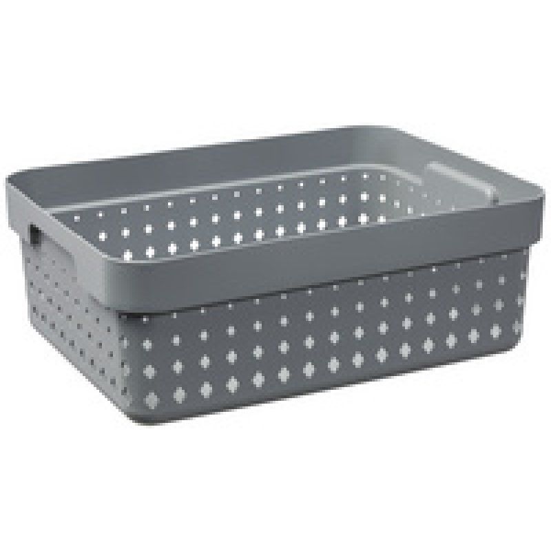 NHG Bac de rangement SEOUL BASKET M, PP, blanc