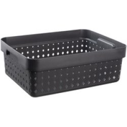 NHG Bac de rangement SEOUL BASKET M, PP, gris
